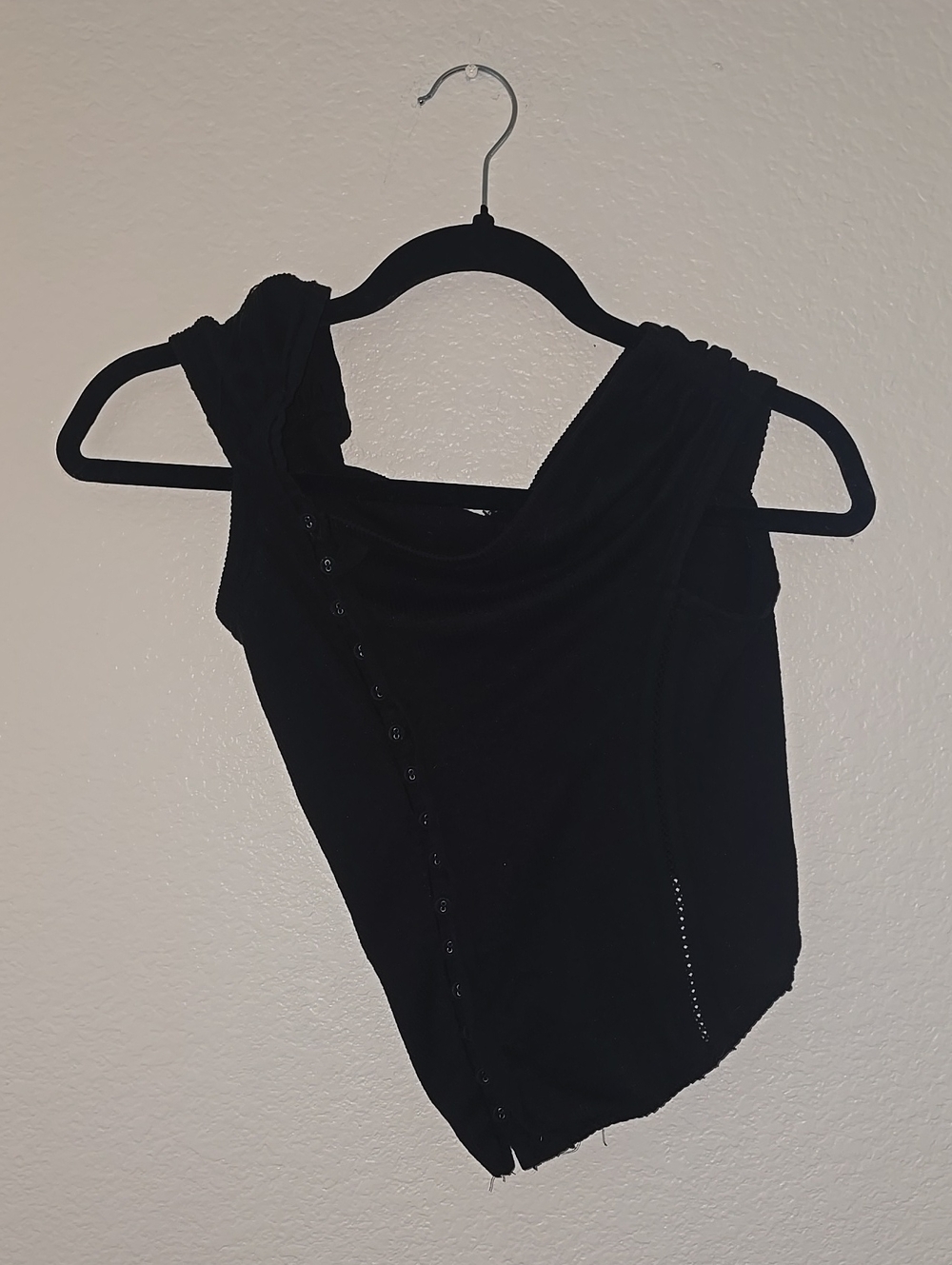 HYEIN SEO SSENSE Exclusive Ribbed Black Top
